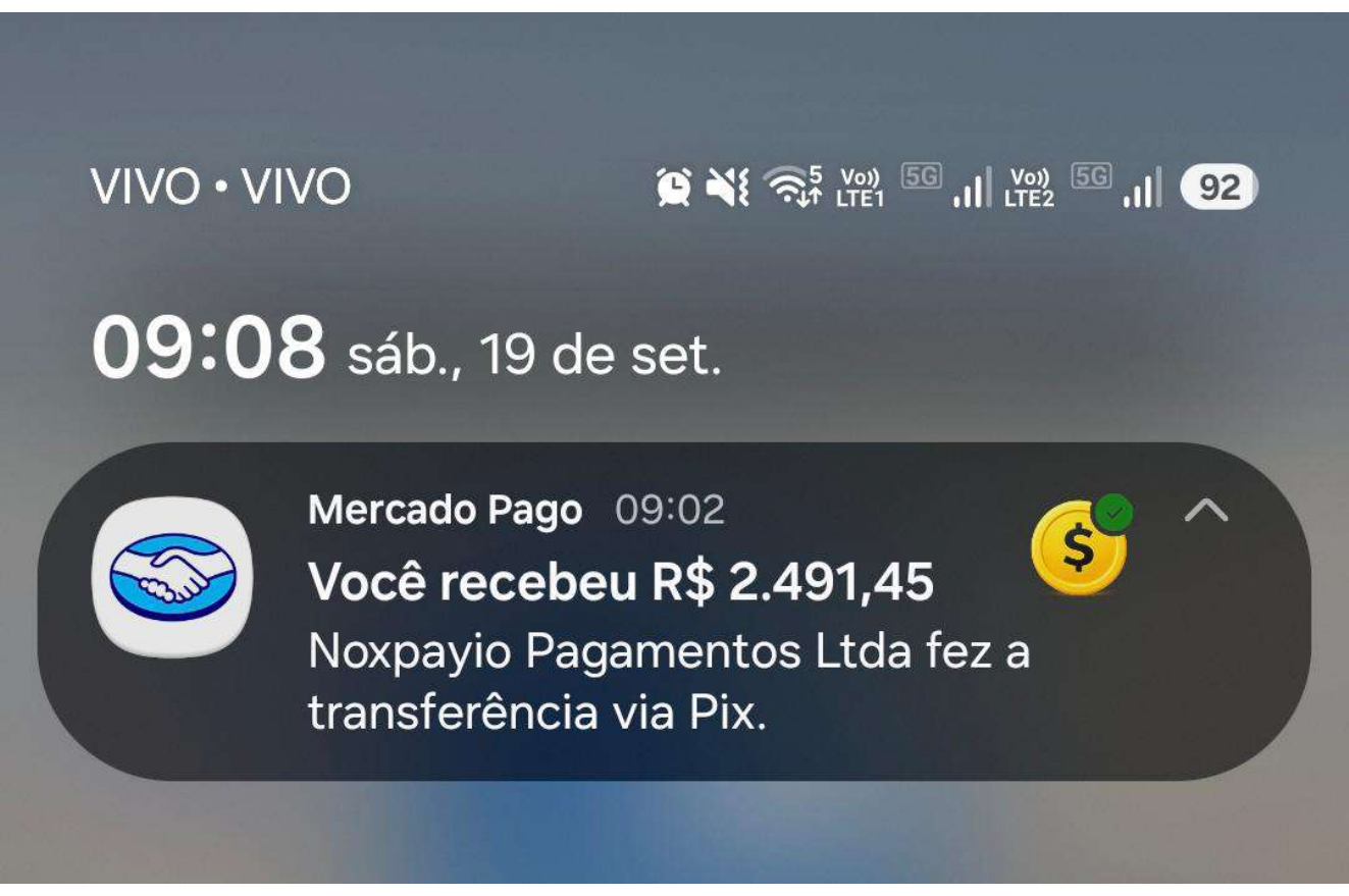 Comprovante de pagamento da comunidade 3